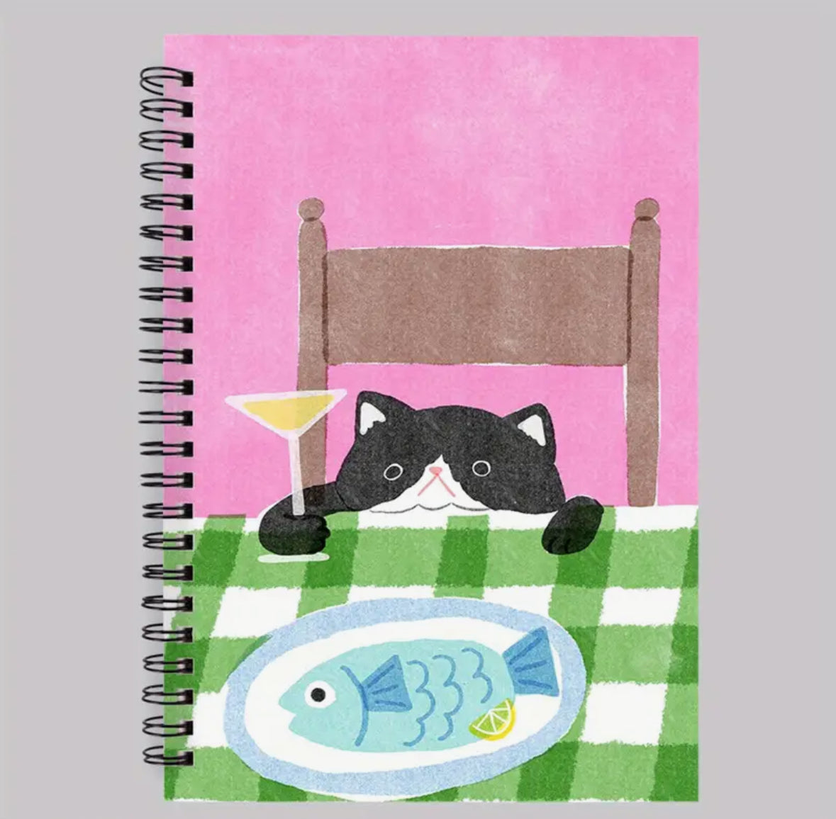 Cuaderno Rayado Gato Pez