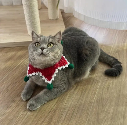 Collar Navideño  Tejido - Verde