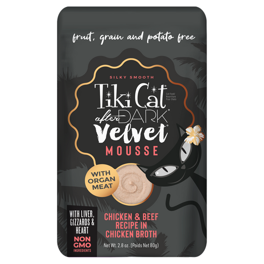 Pouch Mousse Tiki Cat - Pollo y Carne