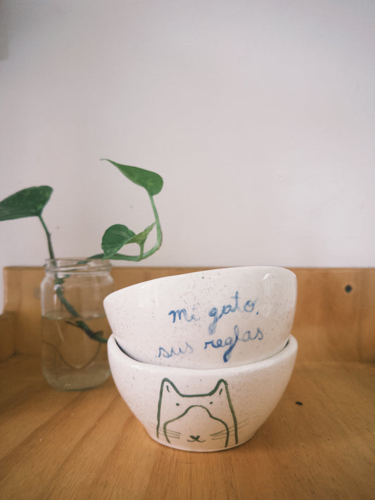 Bowl en Cerámica - Mi Gato Sus Reglas