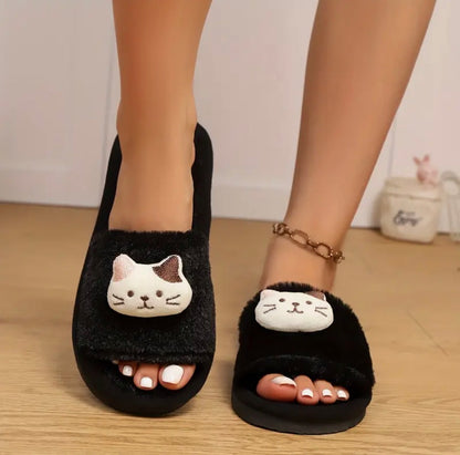 Pantuflas Gatito - Negro