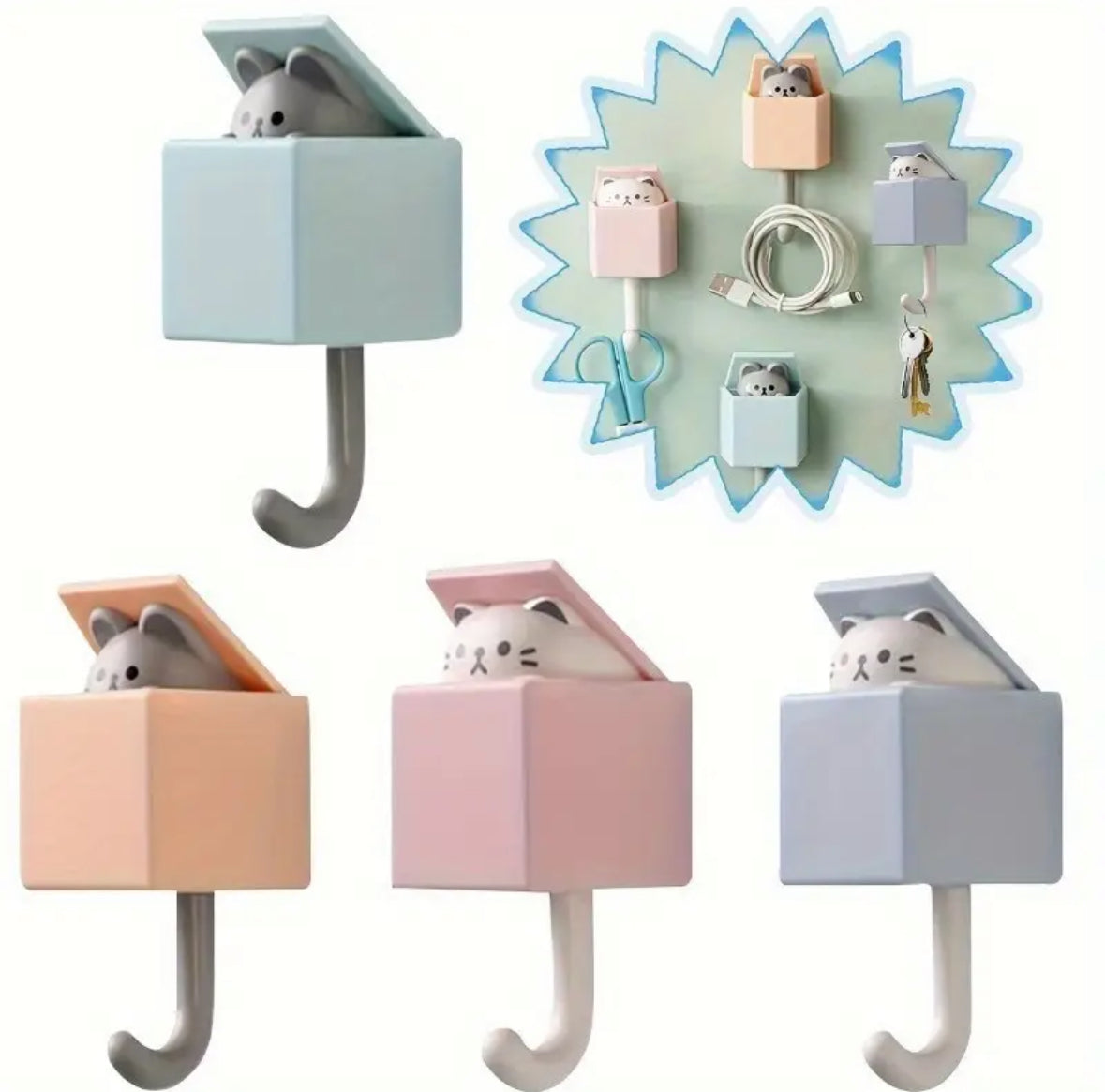 Gancho Soporte Gatito
