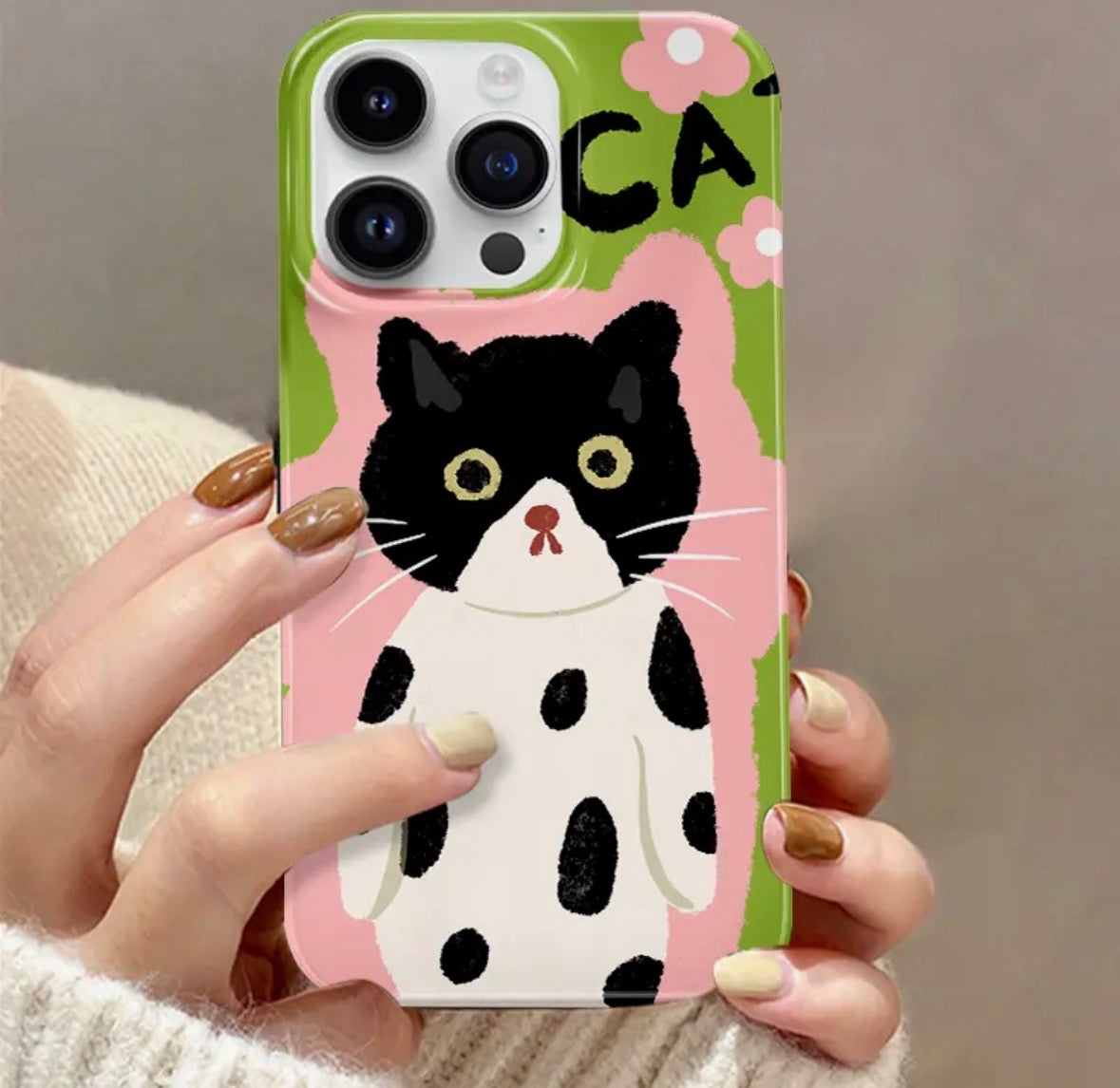 Funda para Iphone - Gatito Verde