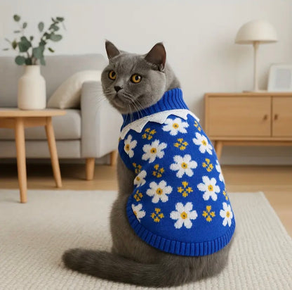 Suéter para Gato - Flores