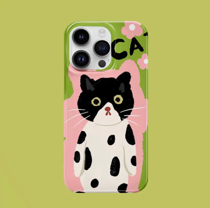 Funda para Iphone - Gatito Verde