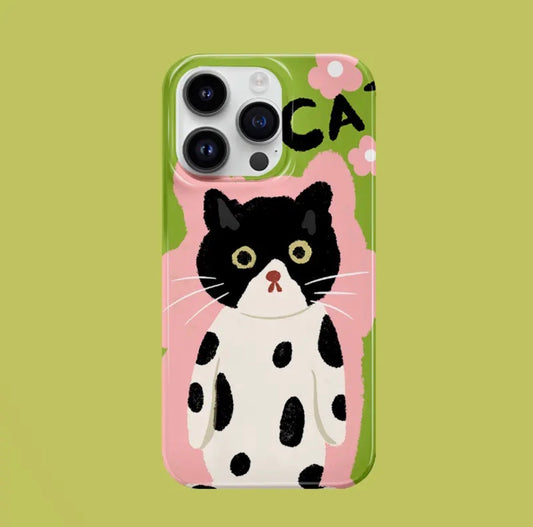 Funda para Iphone - Gatito Verde
