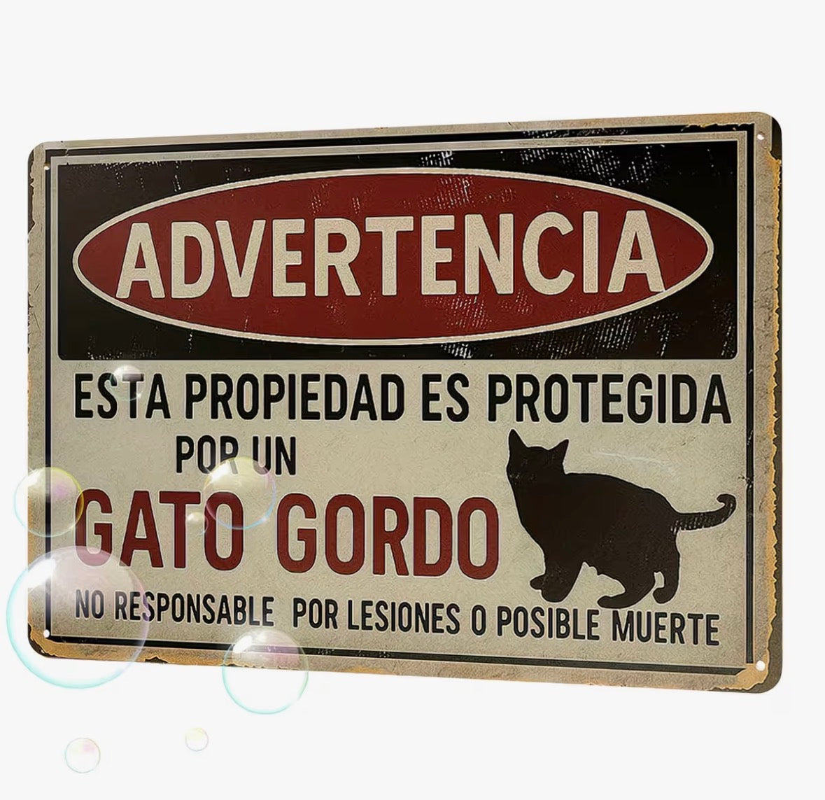 Letrero Advertencia