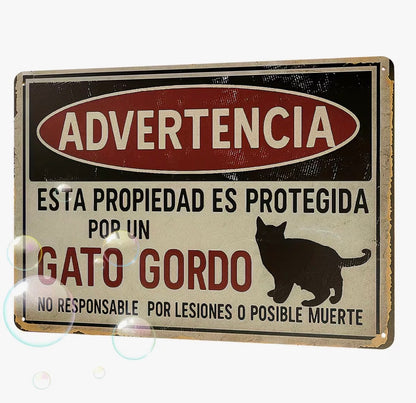 Letrero Advertencia