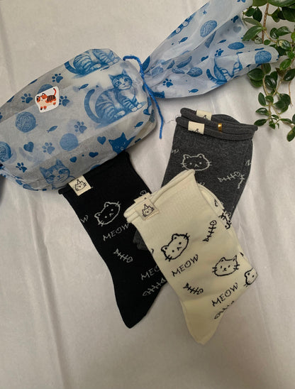 Regalo Medias Gatitos X3 Pares