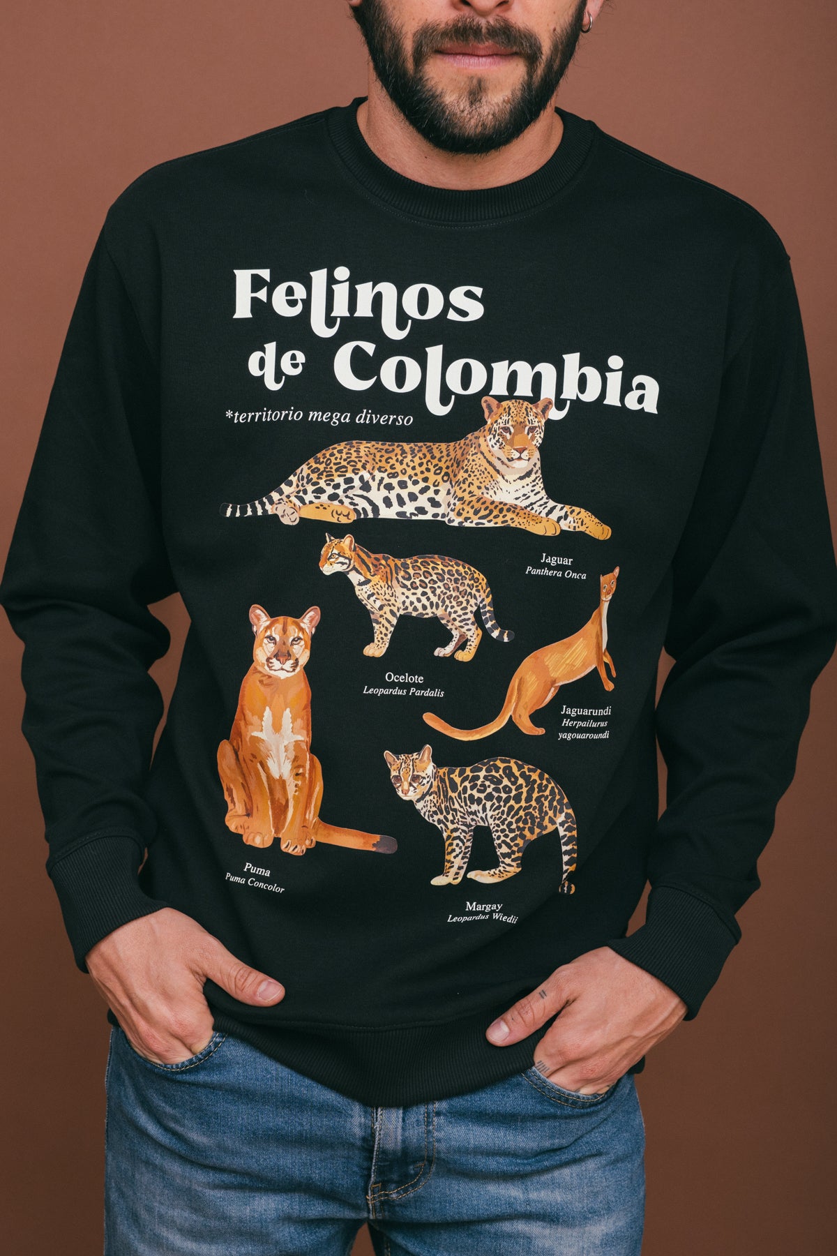 Camibuso Felinos de Colombia Negro