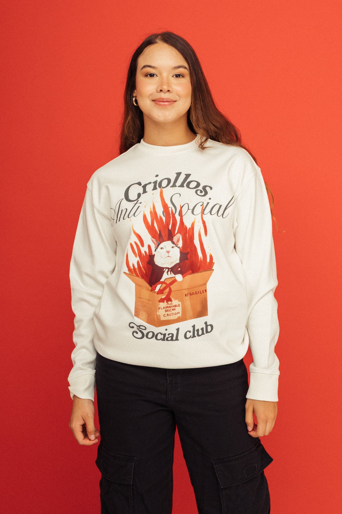 Camibuso Gatita Onfire Marfil