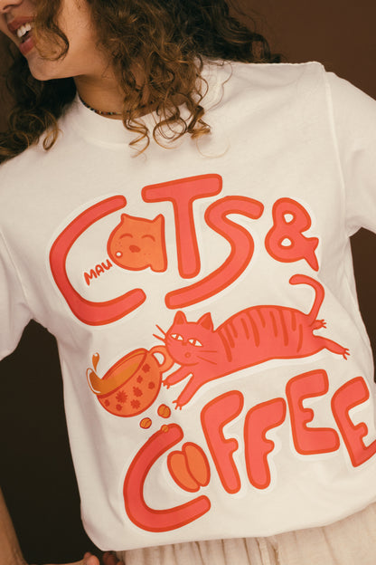 Camiseta Cats and Coffee