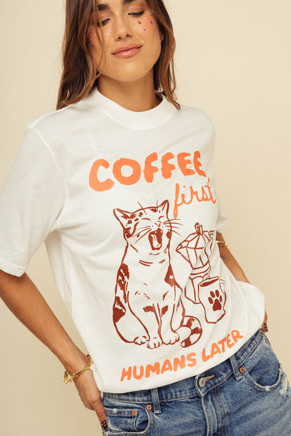 Camiseta Coffee First