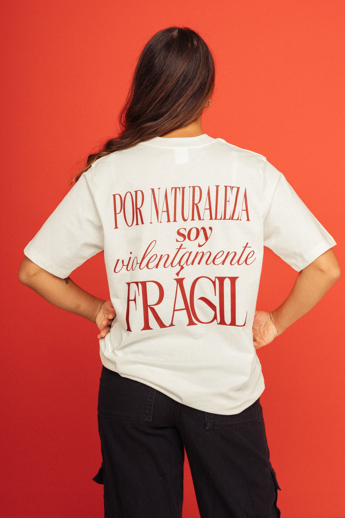 Camiseta Gatita Cry Is Punk Marfil