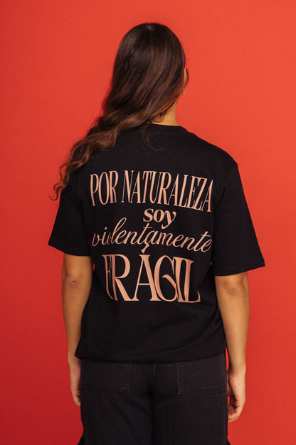 Camiseta Gatita Cry Is Punk Negro