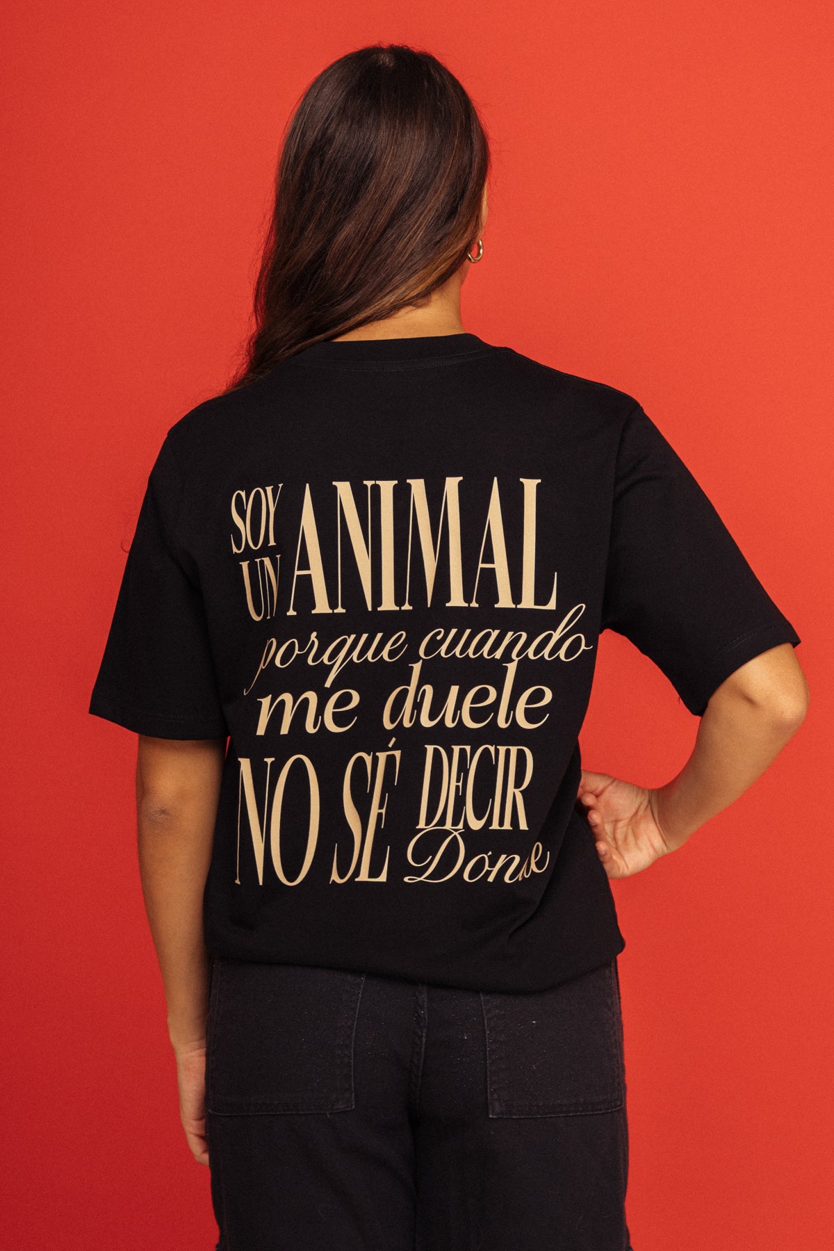 Camiseta Gatito Vaquero Negro