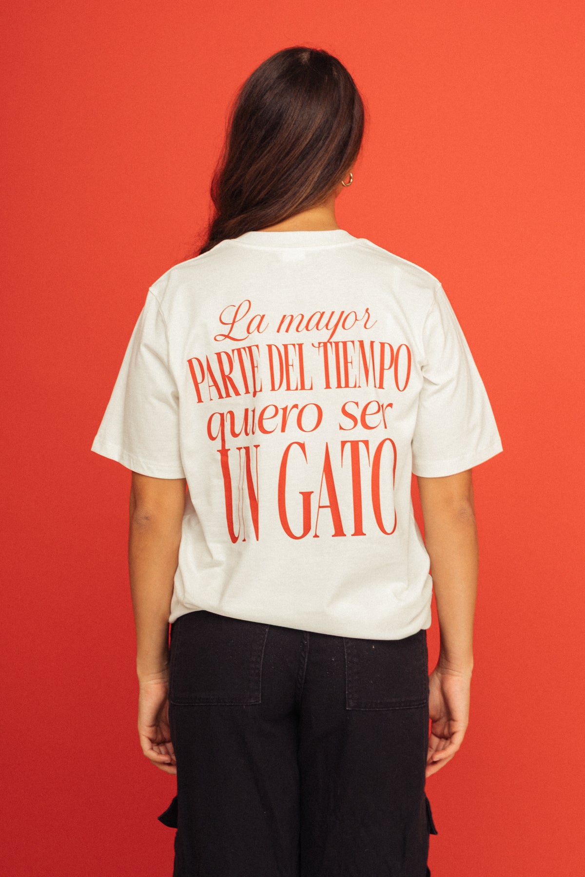 Camiseta Gatita Pata Marfil