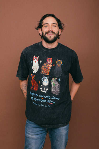 Camiseta Oversize Corazón Tierno