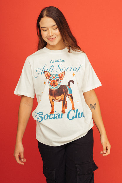 Camiseta Perrito Luchador Marfil