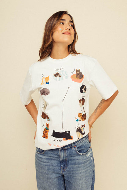 Camiseta Unisex Reloj Gatuno