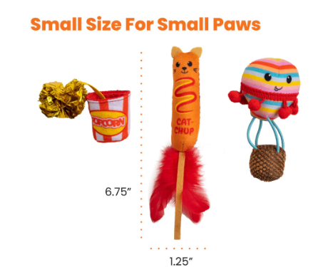 Catstages Pawrty con Catnip - Paquete X3