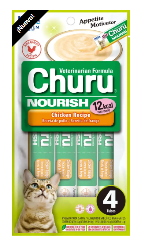 Paquete de Churu Nourish X4 Unidades Pollo- Motivador de Apetito