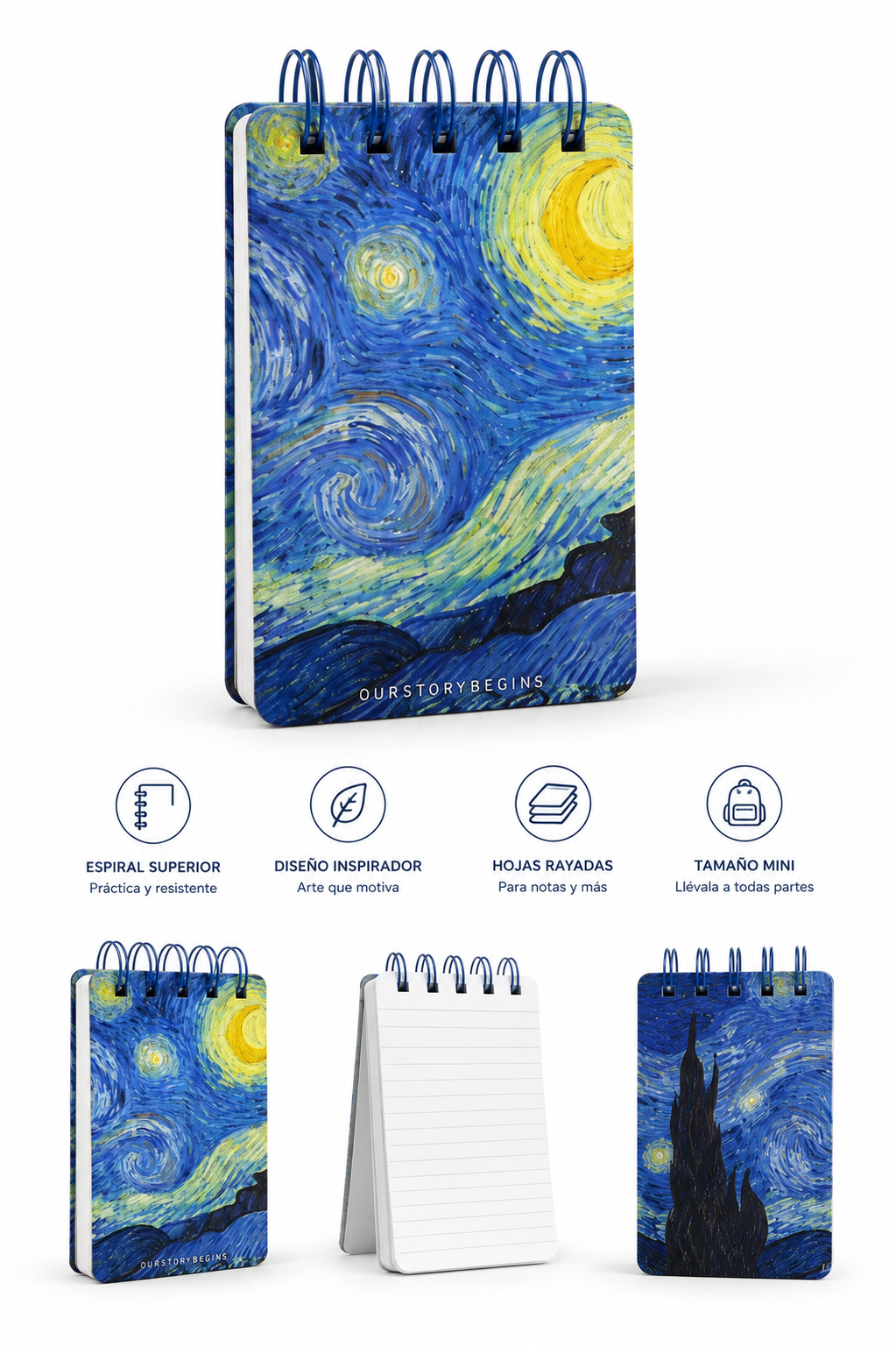Libreta Miniatura Noche Estrellada
