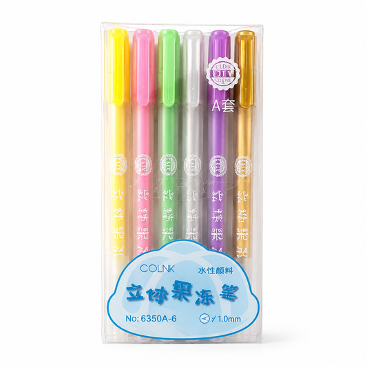 Bolígrafos 3D Jelly Gel Pens