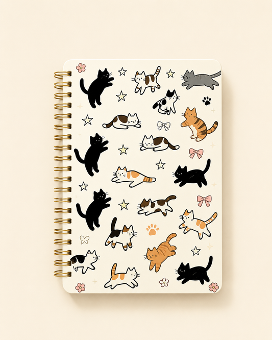 Cuaderno Rayado Cute Cats