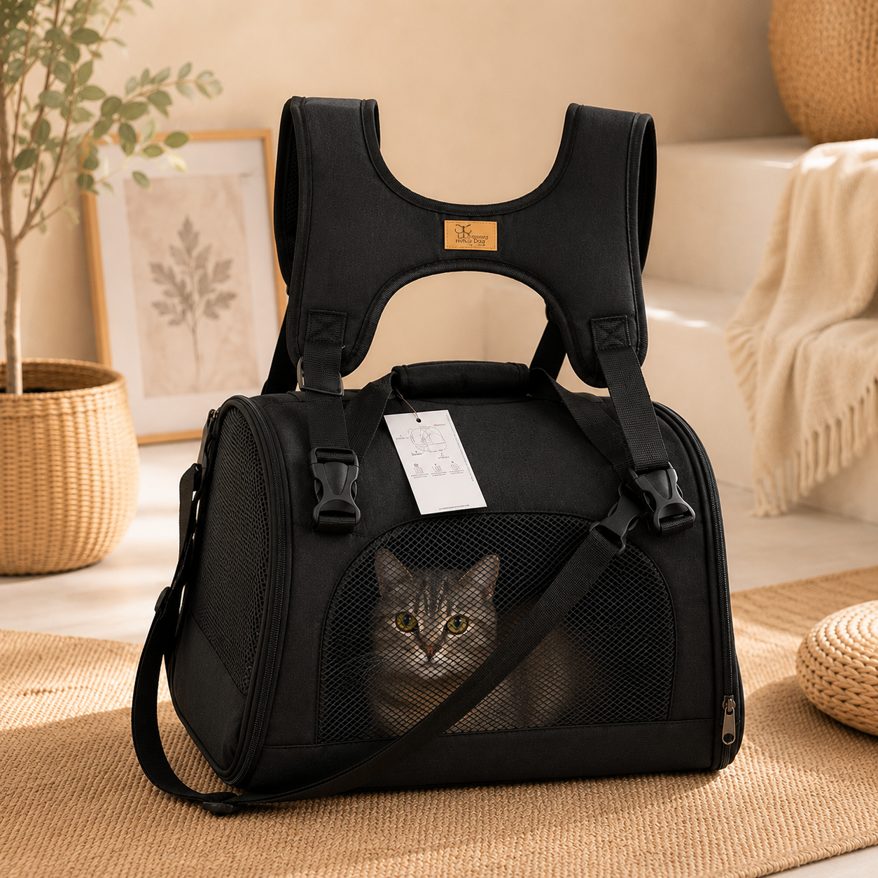 Guacal Morralero Talla M Gatos de 5KG