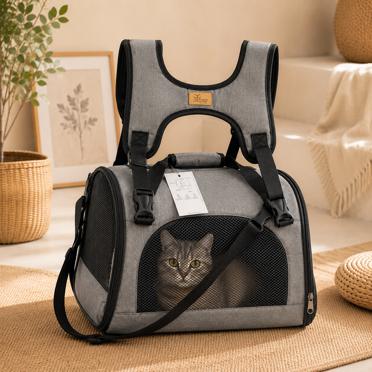 Guacal Morralero Talla M Gatos de 5KG
