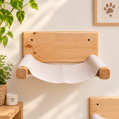 Hamaca de Pared para Gatos En Pino