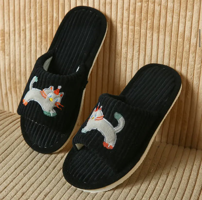 Pantuflas Color Negro - Catlover