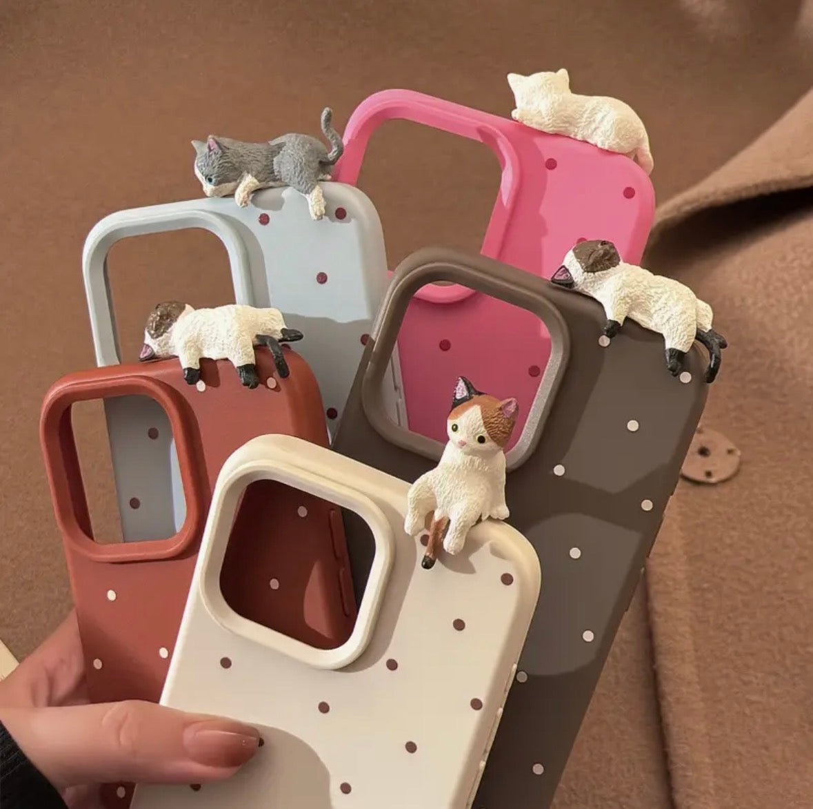 Funda para Iphone - Gatito Marron
