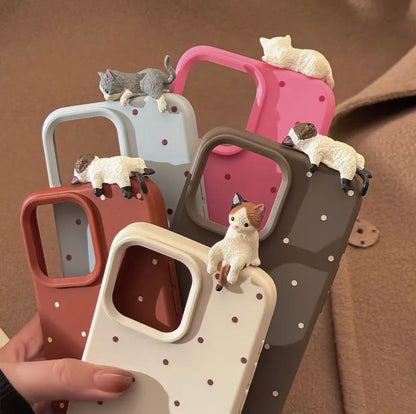 Funda para Iphone - Gatito Marron