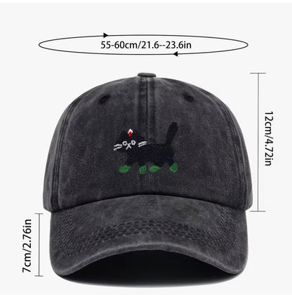 Gorra Ajustable Bordado Gatito