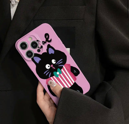 Funda para Iphone - Gatito Rosa