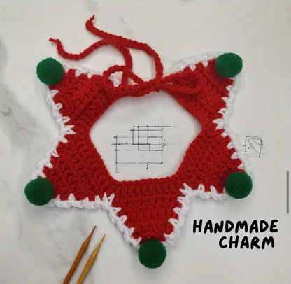 Collar Navideño  Tejido - Verde