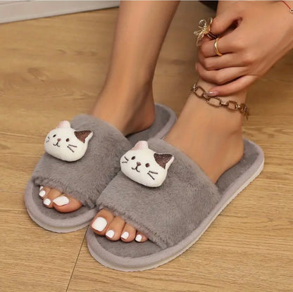 Pantuflas Gatito - Gris