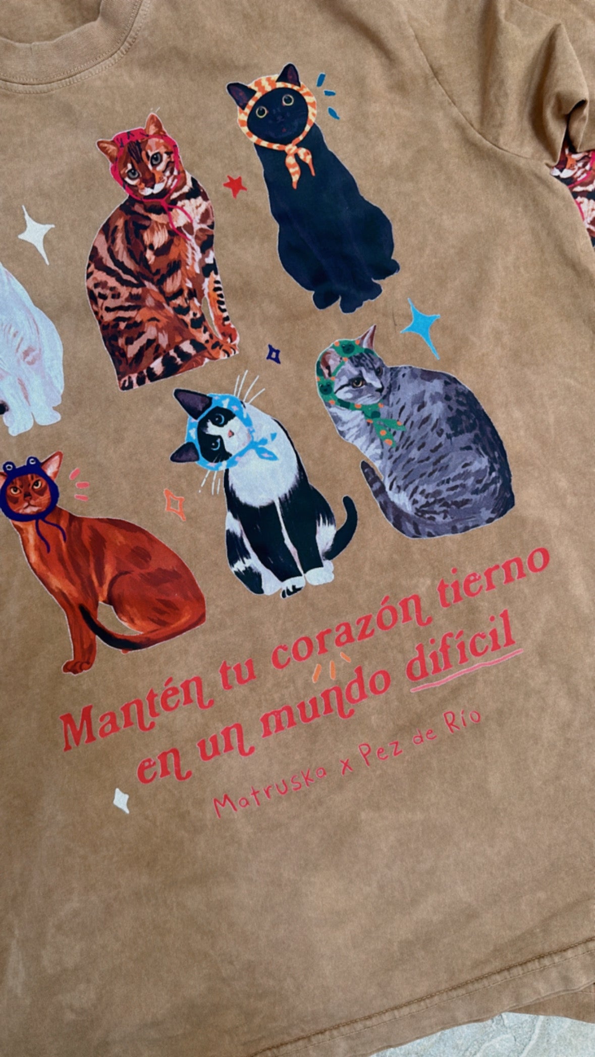 Camiseta Oversize Corazón Tierno