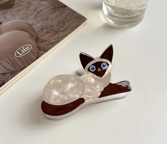 Pinza para el Cabello - Gato Siames