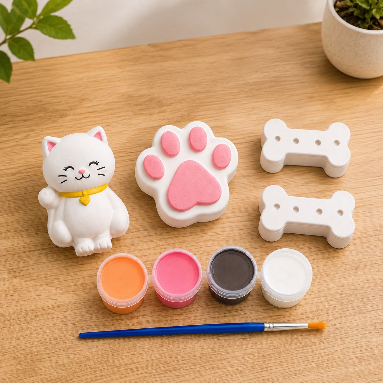 Kit para Pintar en Yeso Cat Lovers