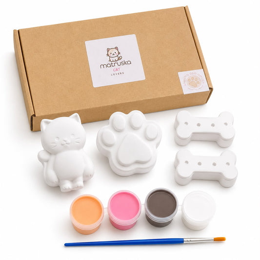Kit para Pintar en Yeso Cat Lovers