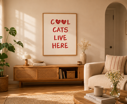 Poster sin Marco -  Cool Cats Live Here