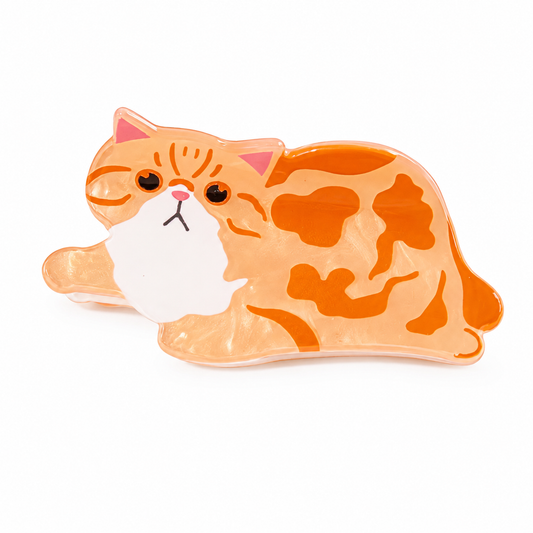 Pinza para el Cabello - Gato Naranjoso