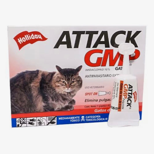 Antiparasitario Externo Para Gatos Attack Gmp 5-10KG