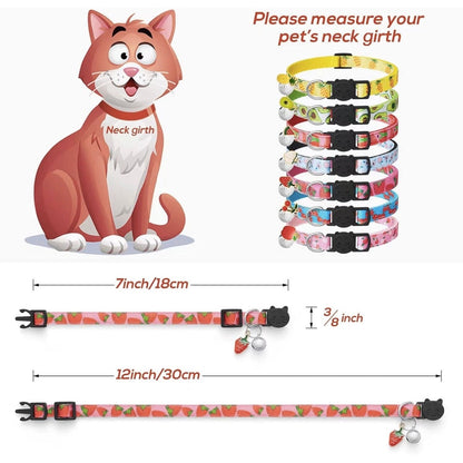 Collar Antiahogo Para Gato Frutas