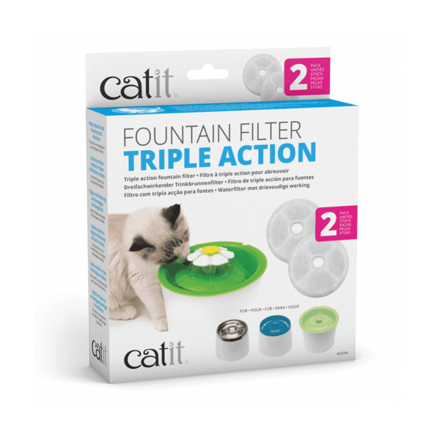 Filtros para fuente Catit X2 Unidades