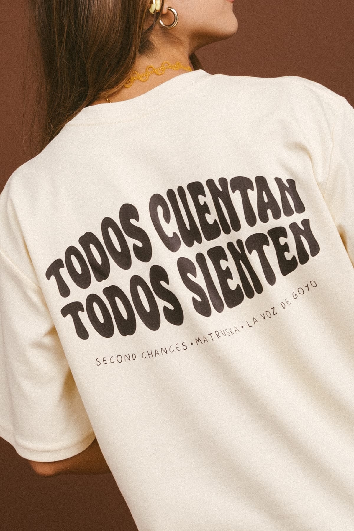 Camiseta Todos Sienten - Marfil