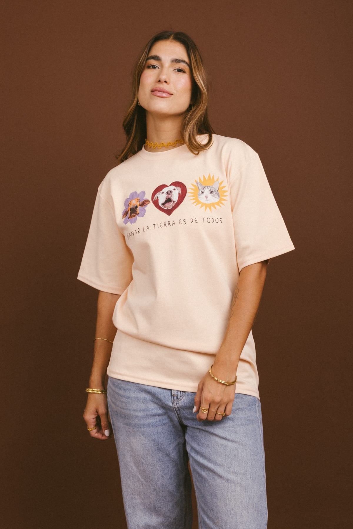 Camiseta Todos Sienten - Melón
